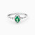 LDR1990 - Oval Diamond & Green Stones Ring in 18K Gold - ERG00046EM-1.jpg