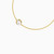 WB220 - Circle Lab Grown Diamonds & Pearl Gold Plated Chain Bracelet - MSB00895-4.jpg