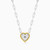 WN269 - Heart Lab Grown Diamonds Sterling Silver Necklace - MSP00890-4.jpg