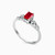 LDR1862 - Baguette Diamond & Red Stone Ring in 18K Gold - ERG00043RB-2.jpg