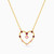 MLN358 - Heart Colored Stones Necklace In 18K Gold - 21046030166-1.jpg