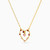 MLN358 - Heart Colored Stones Necklace In 18K Gold - 21046030166-2.jpg