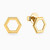 MLE35 - Hexagon Stud Earrings in 18K Gold - 21051110082-2.jpg