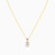MLN33 - Round Pearls & Purple Stone Necklace in 18K Gold - 21046030139-3.jpg