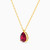 MLN59 - Pear Red Stone Necklace in 18K Gold - 21046030188-2.jpg