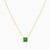 MLN57 - Square Green Stones Necklace in 18K Gold - 21046110729-3.jpg