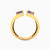 LGR842 - Semi-circle Purple Stone Two headed Ring in 18K Gold - 21002111489-3.jpg