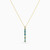 MLN316 - Baguette Green Stones Necklace In 18K Gold - 21046030075-3.jpg