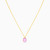 MLN53 - Pear Colored Stones Necklace in 18K Gold - 21046030288-3.jpg