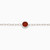 WB12 - Circle Red Stone Sterling Silver Chain Bracelet - 87353818-2.jpg