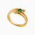 WR117 - Circle Green Stones Gold Plated Ring - 295116052-2.jpg