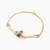 LDB211 - Flower Diamond & Colored Stones Chain Bracelet in 18K Gold - SMB0018-2.jpg