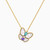 LIN765 - Butterfly Colored Stones Necklace in 18K Gold - 111405180290-1.jpg