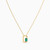 LIN785 - Rectangle Green Stones Necklace in 18K Gold - 111404120329-3.jpg