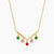 LIN700 - Circle Colored Stones Necklace in 18K Gold - 111404180282-1.jpg