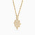 LGN150 - Leaf Cubic Zirconia Necklace in 18K Gold - 21005790010-2.jpg