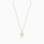 LGN150 - Leaf Cubic Zirconia Necklace in 18K Gold - 21005790010-3.jpg