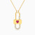 LIN948 - Lock Rose Stone Necklace in 18K Gold - 111404130382-1.jpg