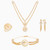 LGS308 - Cubic Zirconia Jewelry Set in 21K Gold (4 Pieces)  - 12001110767-1 .jpg