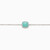 WB10 - Square Green Stones Sterling Silver Chain Bracelet - 87357918-2.jpg