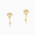LIN196 - Key Cubic Zirconia Stud Earrings in 18K Gold - 111201100032-3.jpg