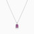 MLN759 - Baguette Diamonds & Rose Stone Necklace in 18K Gold - 21046110764-3.jpg