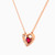 LDN2097 - Heart Red Stone & Diamonds Necklace in 18K Gold - LNE50097-3.jpg