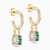 WE76 - Circle Colored Stones Gold Plated Hoop Earrings - A3668-53DT-2 .jpg