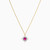 LIN693 - Square Rose Stone Necklace in 18K Gold - 111404180324 - 3.jpg