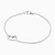 WB205 - Heart Colored Stones Sterling Silver Chain Bracelet - 87116718-2 .jpg