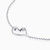 WB205 - Heart Colored Stones Sterling Silver Chain Bracelet - 87116718-3 .jpg