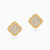 LDE795 - Star White Stone & Diamond Stud Earrings In 18K Gold - SAE05690-3.jpg