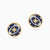 LDE801 - Star Blue Stone & Diamond Stud Earrings In 18K Gold - SAE05643-3.jpg