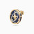LDE801 - Star Blue Stone & Diamond Stud Earrings In 18K Gold - SAE05643-4.jpg