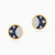 LDE799 - Cresent Blue Stone & Diamond Stud Earrings In 18K Gold - SAE05644-3.jpg