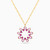 LIN694 - Flower Rose Stone Necklace in 18K Gold - 111404180325-1.jpg