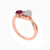 LDR647 - Heart Diamond & Rose Stone Ring in 18K Gold - KR606015RB-SI3-2.jpg