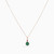 MLN650 - Circle Green Stones Necklace in 18K Gold - 21046110719-3.jpg