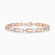 LDB598 - Lock Diamond Chain Bracelet In 18K Gold - AJB02153-1.jpg