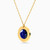 MLN924 - Circle Blue Stone Necklace in 18K Gold - 21046110938-2.jpg