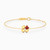 MLB267 - Flower Diamonds & Red Stone Chain Bracelet in 18K Gold - 21047110214 - 1.jpg