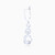 WE289 - Flower Clear Stone Sterling Silver Drop Earrings - GE13476A-4.jpg