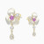 WE280 - Flower Colored Stones Gold Plated Drop Earrings - SE20885A-4.jpg