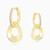 WE274 - Pear Clear Stone Gold Plated Hoop Earrings - GE03198A-4.jpg