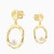 WE268 - Irregular Circle Pearl Gold Plated Drop Earrings - GE14864A-4.jpg