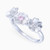 WR216 - Flower Clear Stone Ring In Sterling Silver - SR13314A-3.jpg