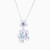WN316 - Flower Colored Stones Sterling Silver Necklace - GN14899A-3.jpg