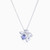WN314 - Flower Blue Stone Sterling Silver Necklace - SP13312A-1.jpg