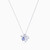 WN314 - Flower Blue Stone Sterling Silver Necklace - SP13312A-4.jpg