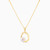 WN310 - Irregular Circle Pearl Gold Plated Necklace - GP01854A-3.jpg
